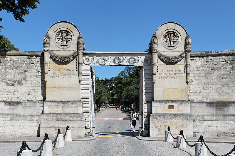L'ingresso principale del cimitero di Père-Lachaise